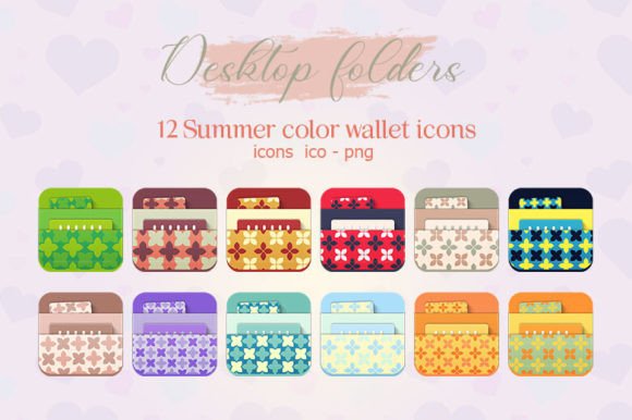 Brighten Your Desktop with Summer Color Wallet Icons
