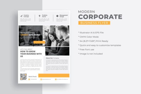 Business Flyer with 3 Color Variations: Your Next Corporate Design Asset