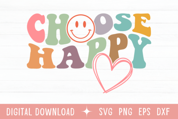 Choose Happy Wavy Color SVG: Adding Vibrant Energy to Your Projects