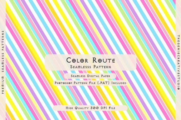 Color Route Seamless Digital Pattern: Elevate Your Creative Projects