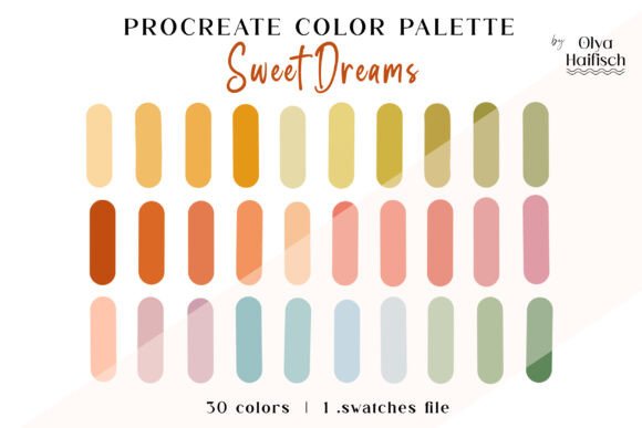 Cute Fairy Procreate Color Palette: A Springtime Dream for Digital Artists