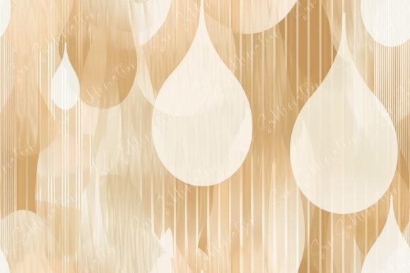 Elegant Champagne Color Raindrops: A Premium Design Asset
