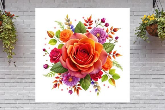 Flor Rosa De Color Naranja: A Vibrant Rose for Your Designs