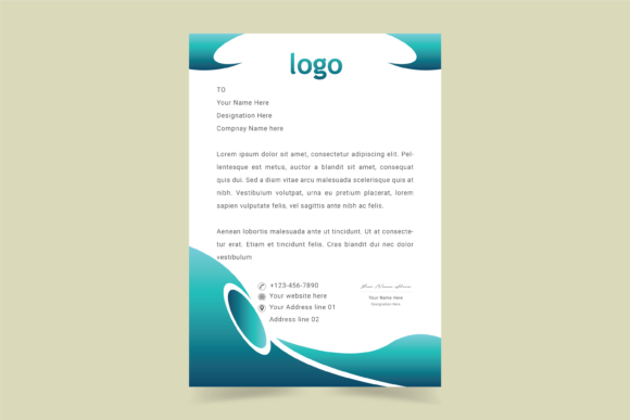 Gradient Color Letterhead Pad: Elevate Your Brand Identity