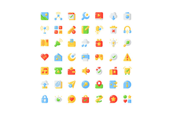 Interface Vector Flat Color Icon Set: A Creative Toolkit