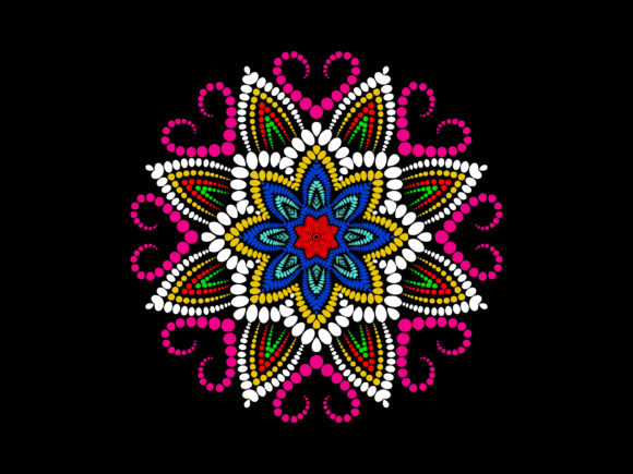 Mandala Flower Pattern Love Color: Design Uses & Files