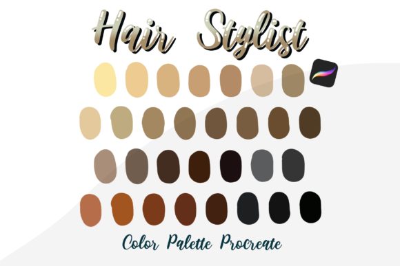 Master Hair Illustration with the Procreate Color Palette