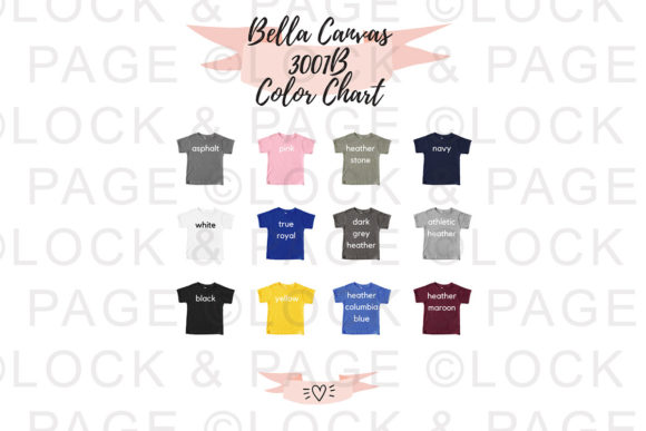 Master Your Design Process with the Bella Canvas 30011B Color Chart