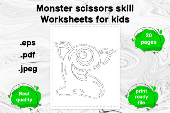 Monster Scissor Skill Cut & Color Book: A Creative Tool for Young Learners