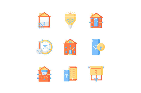 Smart Home Vector Flat Color Icons: Your Modern Design Toolkit