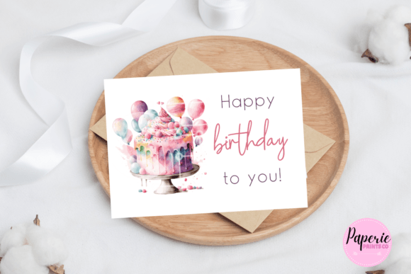 The Art of the Hand-Painted Wish: Exploring the Watercolour Birthday Cake Card