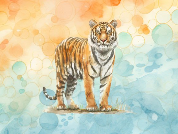Unleashing the Wild: Using Watercolour Tiger Clipart in Your Designs