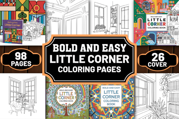 Unlock Creative Projects with Bold and Easy Little Corner Color Pages